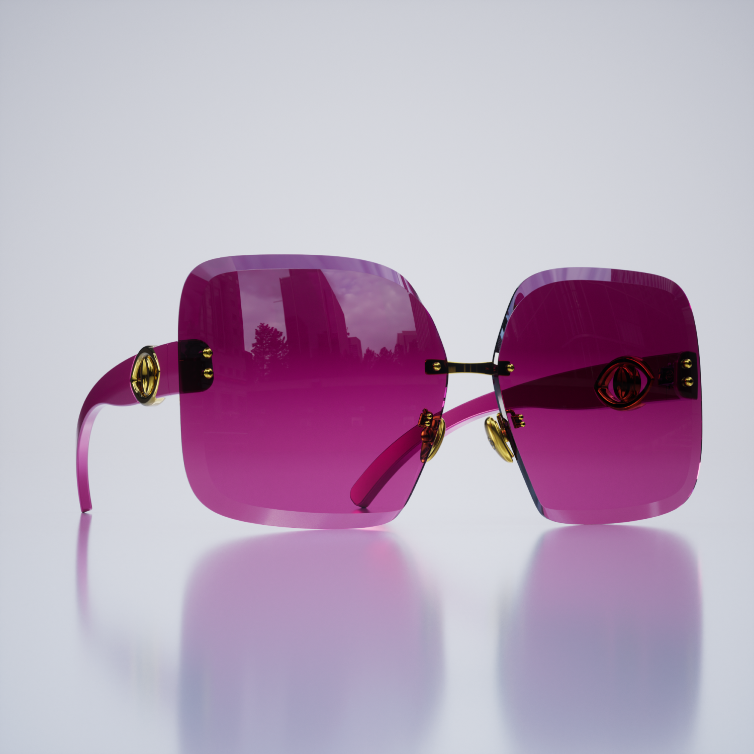 Laileb Aphrodite Women Sunglasses Deep Purple