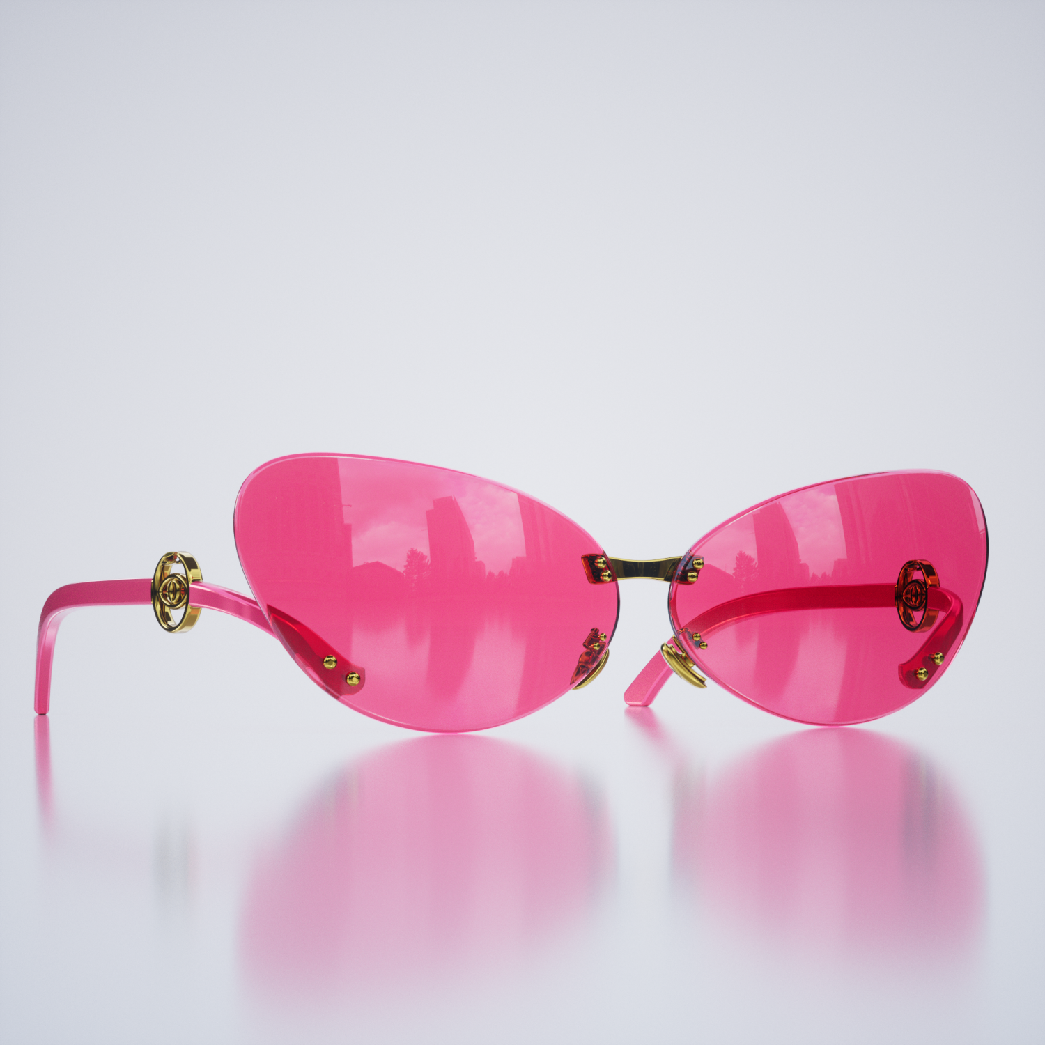 Laileb Bastet Women Sunglasses Pink