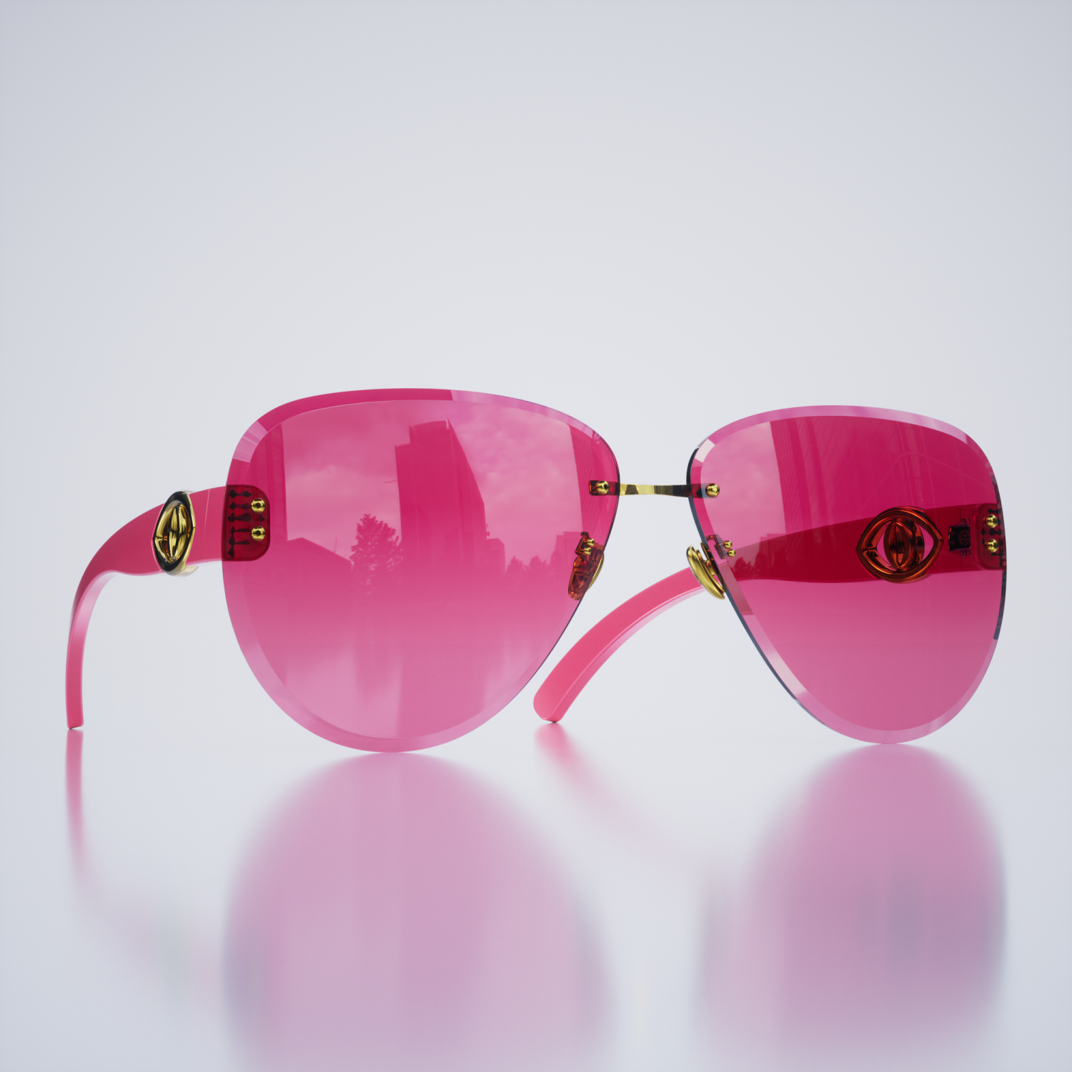 Laileb Phoenix Women Sunglasses Pink