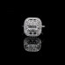Baguette 14 Carat Design White Gold Moissanite Stone Ring