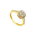 Baguette 14 Carat Gold 3.10 Carat Moissanite Stone Ring