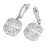 14K White Gold Moissanite Stone Earrings