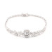 14K White Gold 6.4 Carat Moissanite Diamond Bracelet
