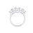2.20 Carat Moissanite Diamond Five Stone 14 Carat Gold Ring
