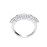 5 Moissanite Diamond 14K White Gold Ring