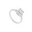 Baguette 14K White Gold Moissanite Stone Ring