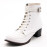 White Genuine Leather Size Women's Boots