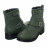 Khaki Oiled Leather Women's Boots