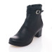 Black Cowhide Women's Shoes