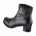Black Crocodile Printed Genuine Leather Women's Boots