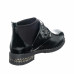 Black Genuine Shiny Leather Women's Boots