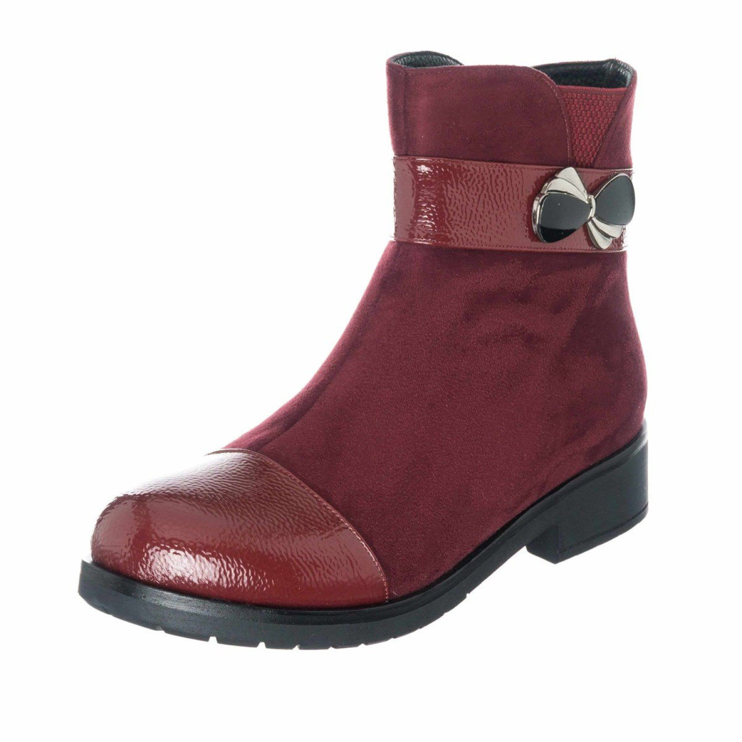 Claret Red Genuine Leather Special Edition Women's Boots