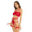 Red Lace Bra Garter Set
