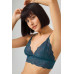 Tenan Green Lace Transparent Non-wired Women's Bra Set