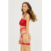 Red Lace Bra Garter Set