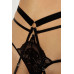 Black Lace Bra Garter Set