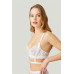 White Lace Adjustable Transparent Women's Bra Set