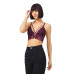 Plum Lace Thin Strap Covered Triangle Women's Bralet Bustier