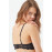 Black Lace Adjustable Elastic Underwire Bralet Bra