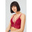 Burgundy Lace Thin Strap Covered Triangle Women's Bralet Bustier
